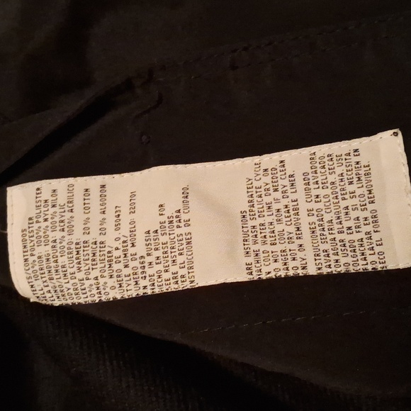NWT,Vintage 80's,Black,Midi,Coat with Removable Fleece Lining,Deep Front Pockets - Picture 15 of 16